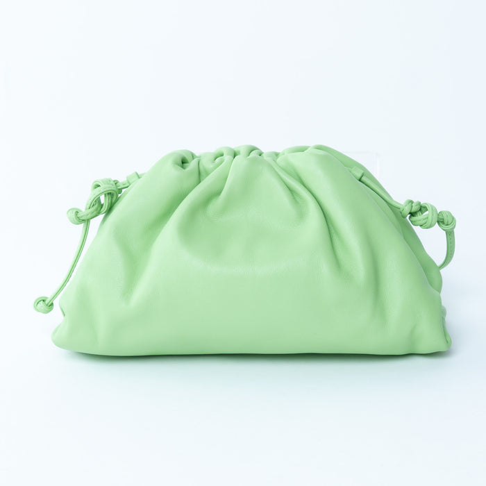 Bottega Veneta Acid Green Calfskin Leather The Mini Pouch