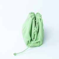 Bottega Veneta Acid Green Calfskin Leather The Mini Pouch
