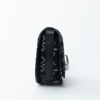 Burberry Black Monogram Canvas Crossbody Bag