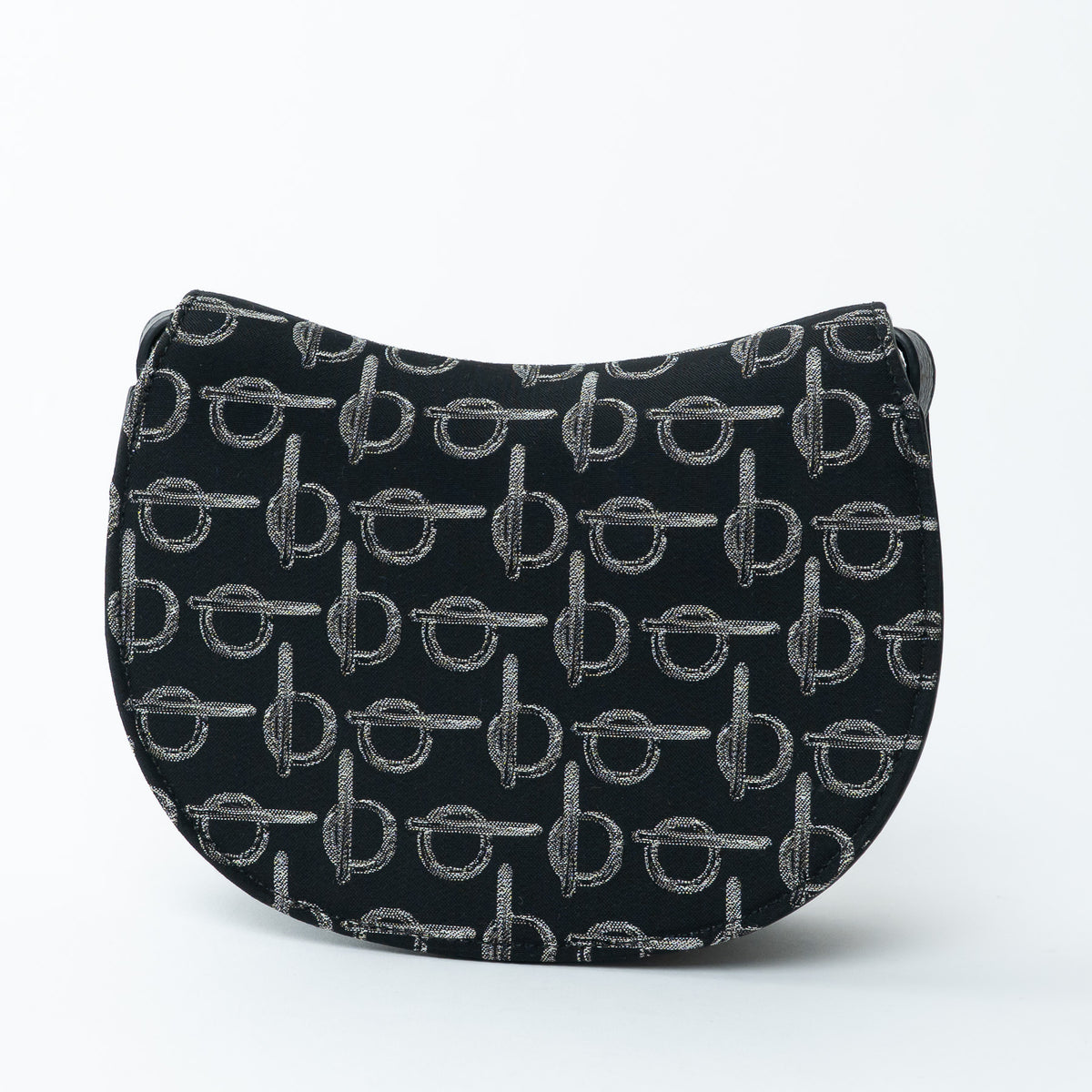 Burberry Black Monogram Canvas Crossbody Bag