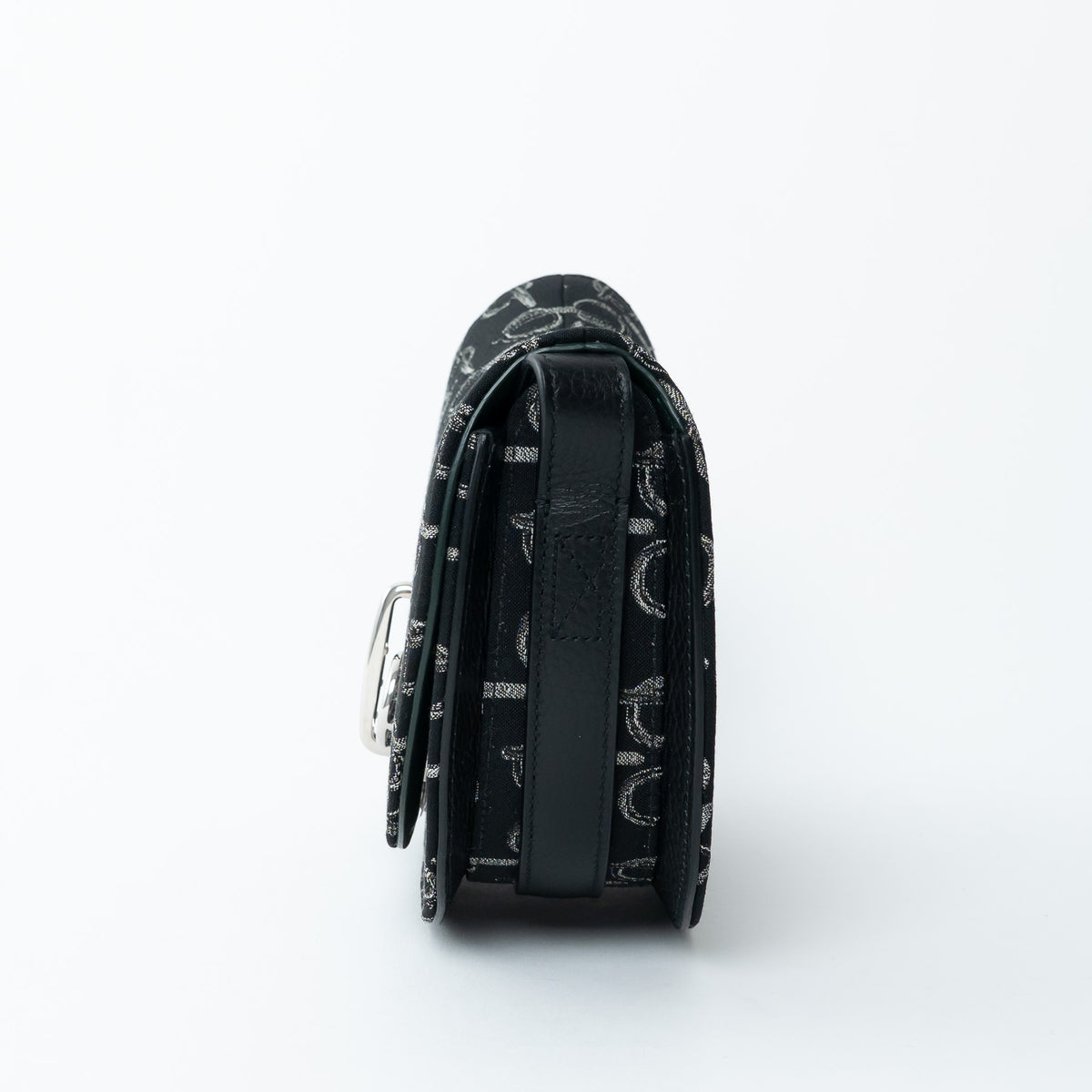 Burberry Black Monogram Canvas Crossbody Bag