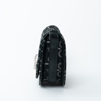 Burberry Black Monogram Canvas Crossbody Bag