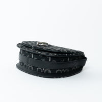 Burberry Black Monogram Canvas Crossbody Bag