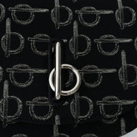 Burberry Black Monogram Canvas Crossbody Bag