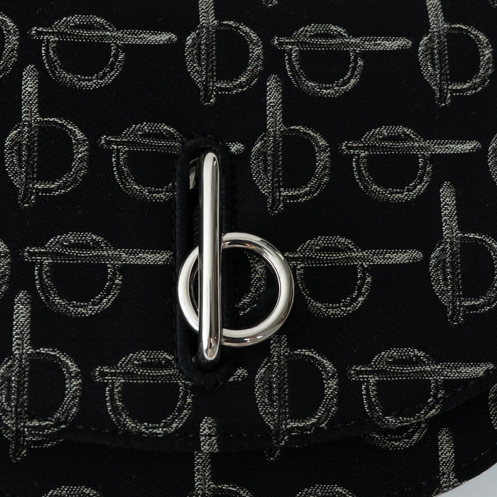 Burberry Black Monogram Canvas Crossbody Bag