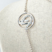 Hermes Sterling Silver Equestrian Charm Necklace