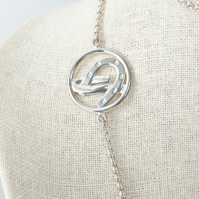 Hermes Sterling Silver Equestrian Charm Necklace