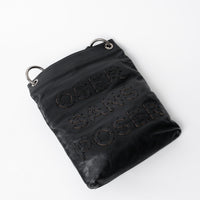 Pre-Loved Chanel™ Black Grained Leather Oser Sans Poser Messenger Bag