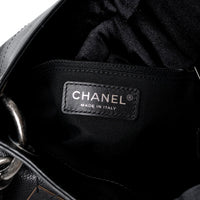 Pre-Loved Chanel™ Black Grained Leather Oser Sans Poser Messenger Bag