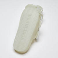 Excellent Pre-Loved Frosted Transparent Jelly Sandals with 2 Buckles.(bottom)