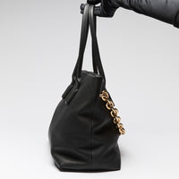 Bottega Veneta Black Saint Germain Leather Chain Tote Bag