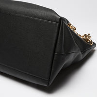 Bottega Veneta Black Saint Germain Leather Chain Tote Bag