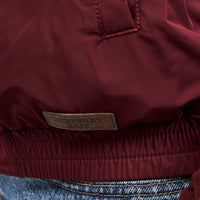 Burberry Burgundy Unisex Bomber Jacket Size Medium