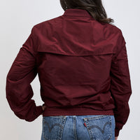 Burberry Burgundy Unisex Bomber Jacket Size Medium