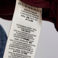Burberry Burgundy Unisex Bomber Jacket Size Medium