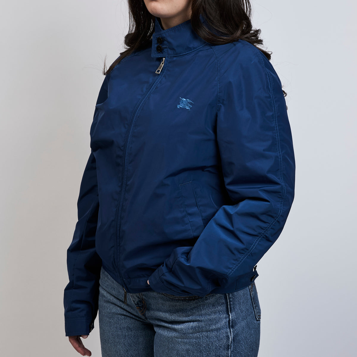 Balmain Blue Unisex Wind Breaker Size Medium