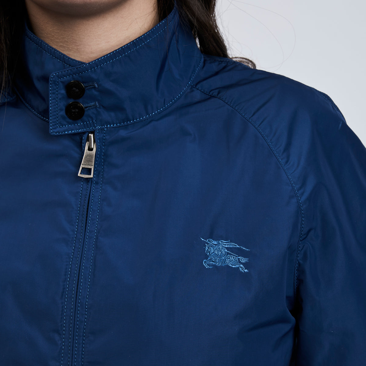 Balmain Blue Unisex Wind Breaker Size Medium