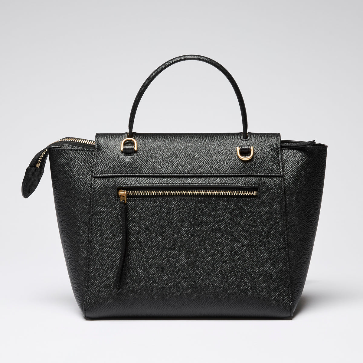 Celine Black Grained Leather Micro Belt Bag