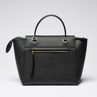 Celine Black Grained Leather Micro Belt Bag