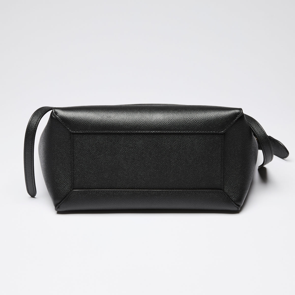 Celine Black Grained Leather Micro Belt Bag