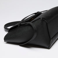 Celine Black Grained Leather Micro Belt Bag