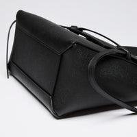 Celine Black Grained Leather Micro Belt Bag