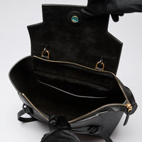 Celine Black Grained Leather Micro Belt Bag