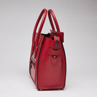 Celine Red Luggage Tote Bag Micro Size Handbag