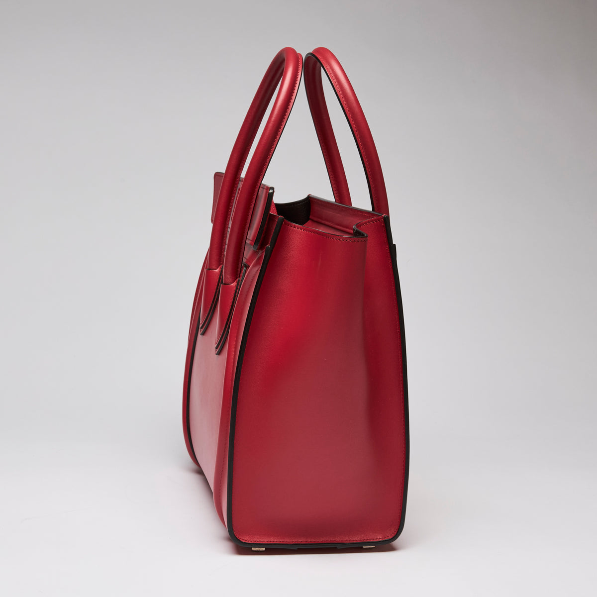 Celine Red Luggage Tote Bag Micro Size Handbag