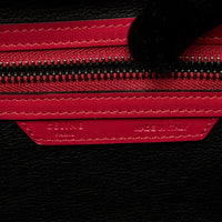 Celine Red Luggage Tote Bag Micro Size Handbag