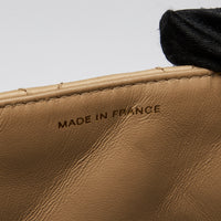 Pre-Loved Chanel ™ Beige Quilted Single Flap Bag