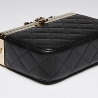 Pre-Loved Chanel™ Black Soft Leather Vanity Case