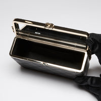 Pre-Loved Chanel™ Black Soft Leather Vanity Case