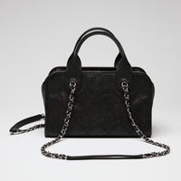 Pre-Loved Chanel™ Black Pebbled Leather Bowling Bag