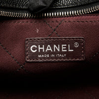 Pre-Loved Chanel™ Black Pebbled Leather Bowling Bag