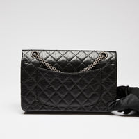 Pre-Loved Chanel™ Black Grained Quilted Leather Small 2.55 Double Flap Bag