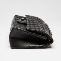 Pre-Loved Chanel™ Black Grained Quilted Leather Small 2.55 Double Flap Bag