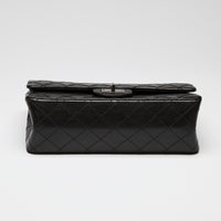 Pre-Loved Chanel™ Black Grained Quilted Leather Small 2.55 Double Flap Bag