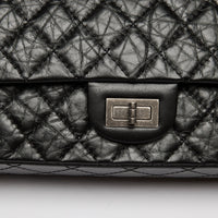 Pre-Loved Chanel™ Black Grained Quilted Leather Small 2.55 Double Flap Bag