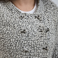 Pre-Loved Chanel ™ Grey and White Tweed Jacket