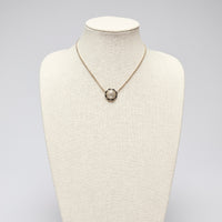Pre-Loved Chanel™ Gold Tone Interlocking Letter Logo Pendant Necklace.