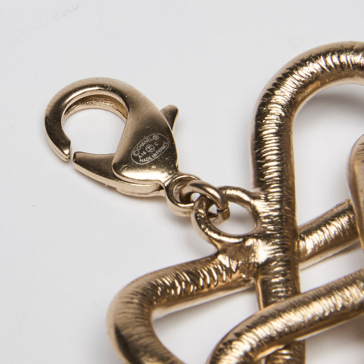 Pre-Loved Chanel ™ 2017 Infinity Crystal and Gold Choker Necklace