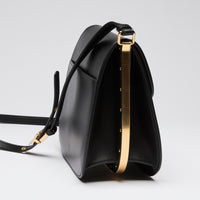 Dior Black Smooth Leather Bobby Crossbody Bag with Buckle Detail