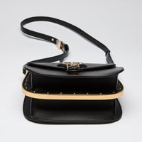 Dior Black Smooth Leather Bobby Crossbody Bag with Buckle Detail