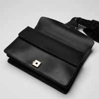 Gucci Black Grained Leather Medium Dionysus Shoulder Bag