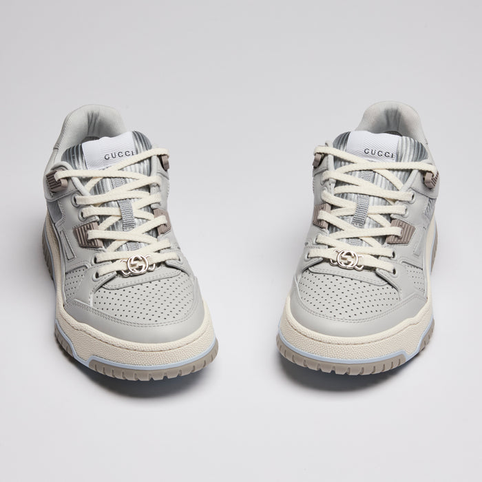 Gucci Powder Blue Panelled Low-Top Sneakers Size 36