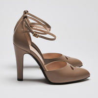 Gucci Brown Cutout Ankle Strap Pointed Toe Pumps Size 37