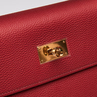Hermes Rouge Garance Togo Leather Kelly 40