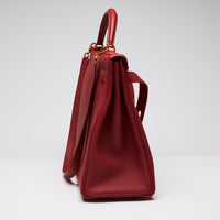 Hermes Rouge Garance Togo Leather Kelly 40