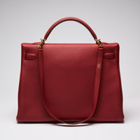Hermes Rouge Garance Togo Leather Kelly 40
